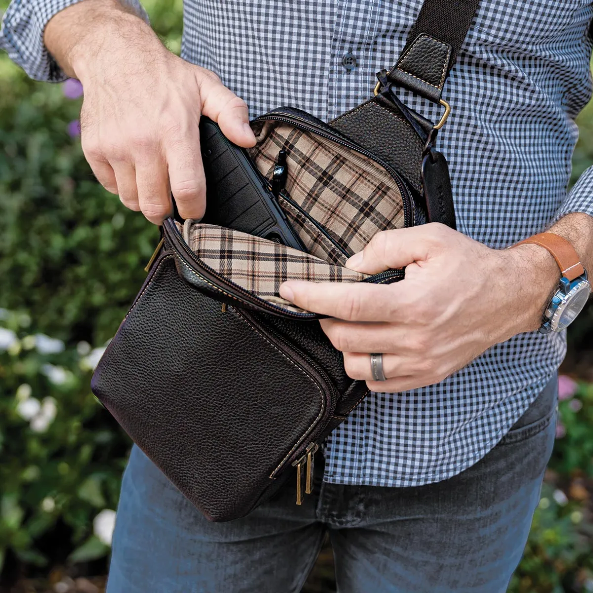 Levenger Crossbodies|Travel Bags & Accessories*Bomber Jacket Sling