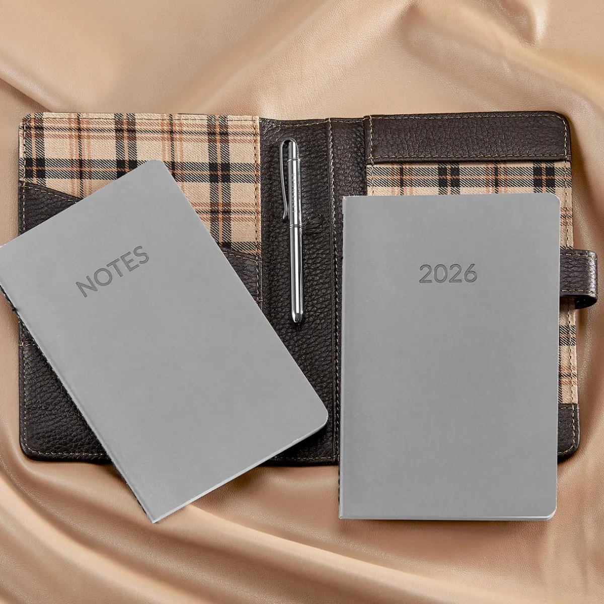 Levenger Business Gifts*Bomber Jacket True Notes Monthly Agenda Bundle
