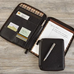 Levenger Padfolios*Bomber Jacket Zip Around Folio