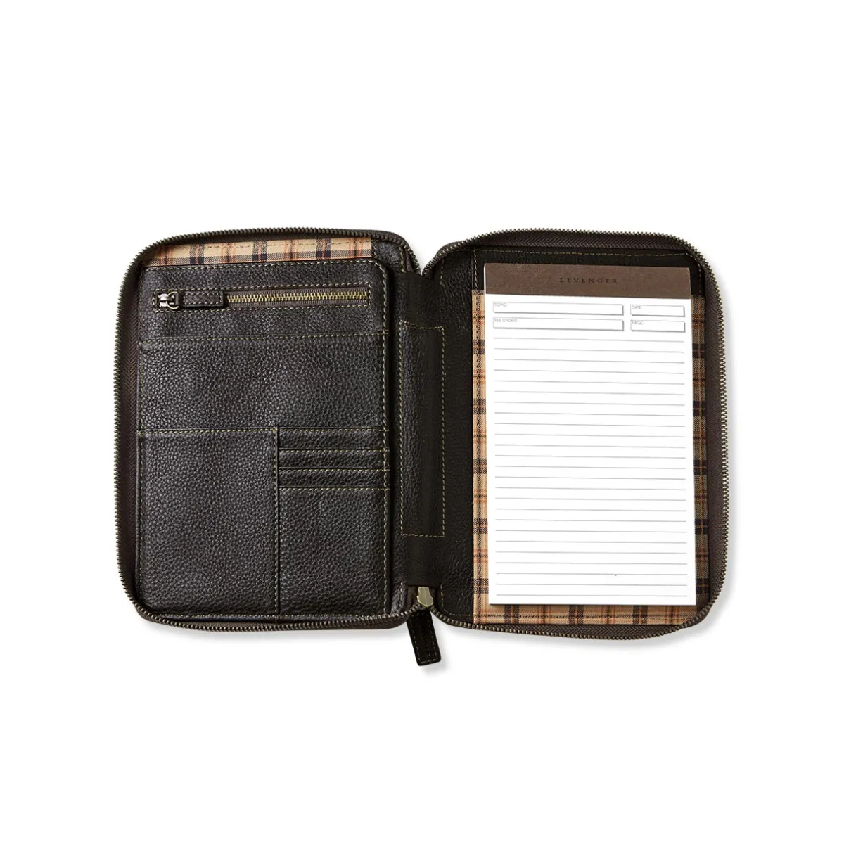 Levenger Padfolios*Bomber Jacket Zip Around Folio
