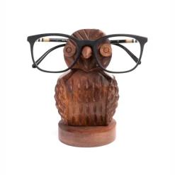 Levenger Eyeglass Cases|Eyeglass Cases*Carved Owl Eyeglass Holder
