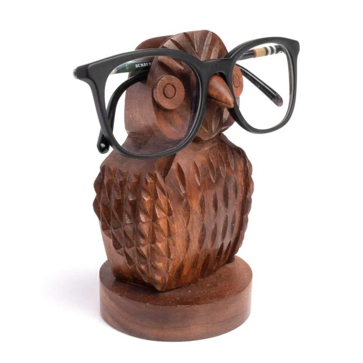 Levenger Eyeglass Cases|Eyeglass Cases*Carved Owl Eyeglass Holder
