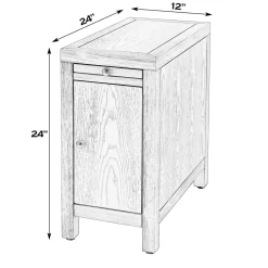 Levenger Tables*Chairside Cupboard End Table