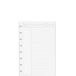 Levenger Junior Refills|Letter Refills*Circa Annotation Ruled Double-Header Refill (100 sheets)