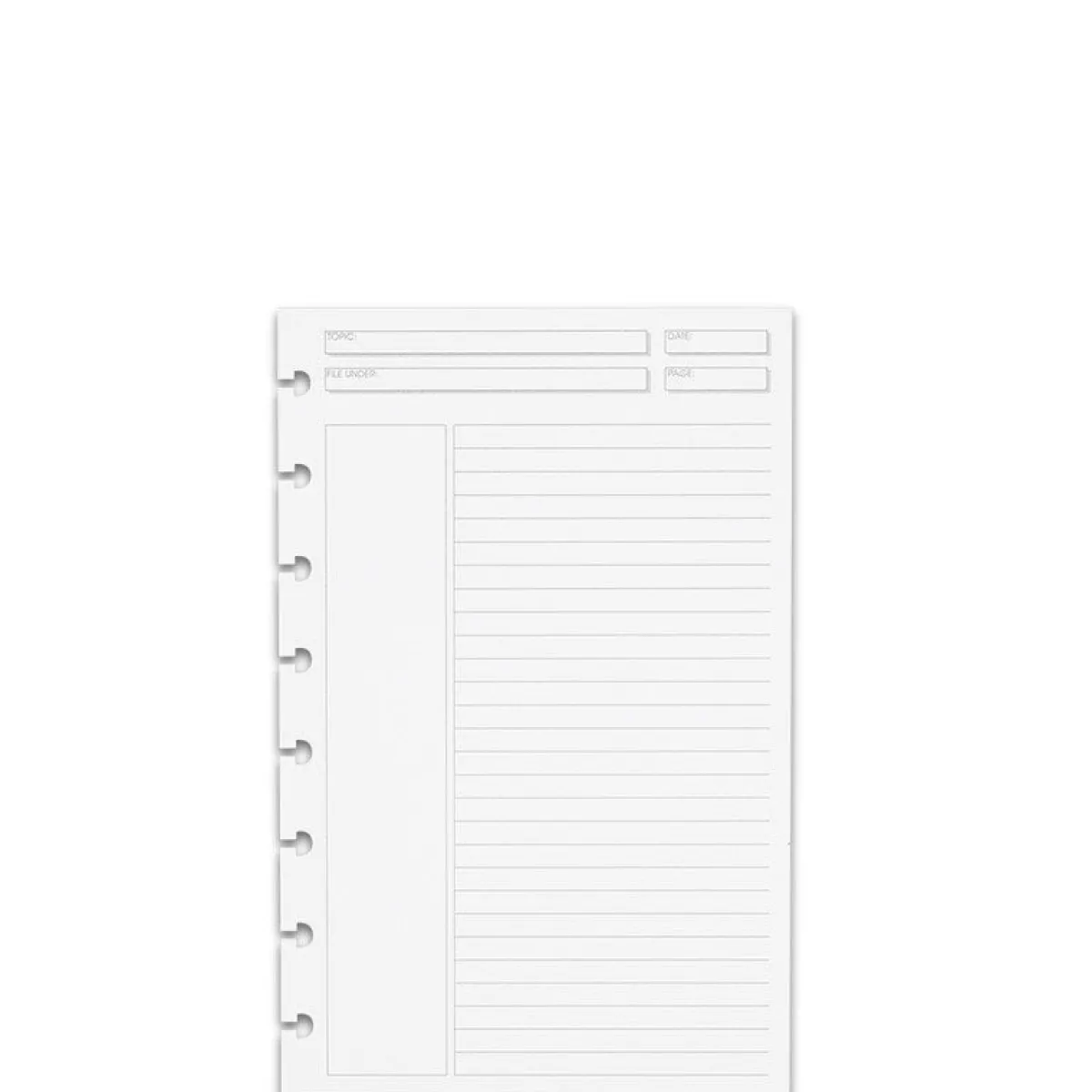 Levenger Junior Refills|Letter Refills*Circa Annotation Ruled Double-Header Refill (100 sheets)