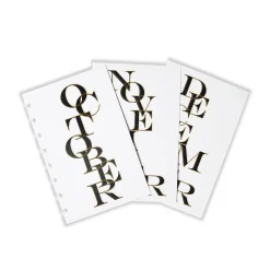 Levenger Junior Refills|Accessories*Circa Avant-Garde Discbound Monthly Dashboards