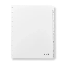 Levenger Junior Refills|Letter Refills*Circa A-Z Tab Dividers (set of 12)