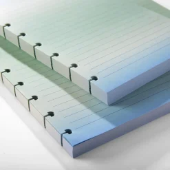 Levenger Junior Refills|Letter Refills*Circa Blue Ombre Gradient Full-Page Ruled Discbound Refill (100 sheets)