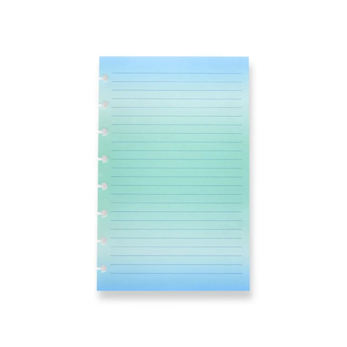 Levenger Junior Refills|Letter Refills*Circa Blue Ombre Gradient Full-Page Ruled Discbound Refill (100 sheets)