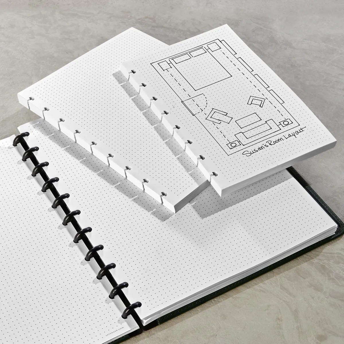 Levenger Junior Refills|Midway Refills*Circa Bullet/Dotted Journal Refill (300 sheets)