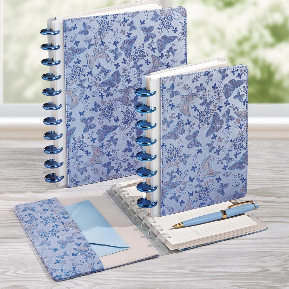 Levenger Junior Notebooks|Letter Notebooks*Circa Butterfly Brocade Discbound Notebook