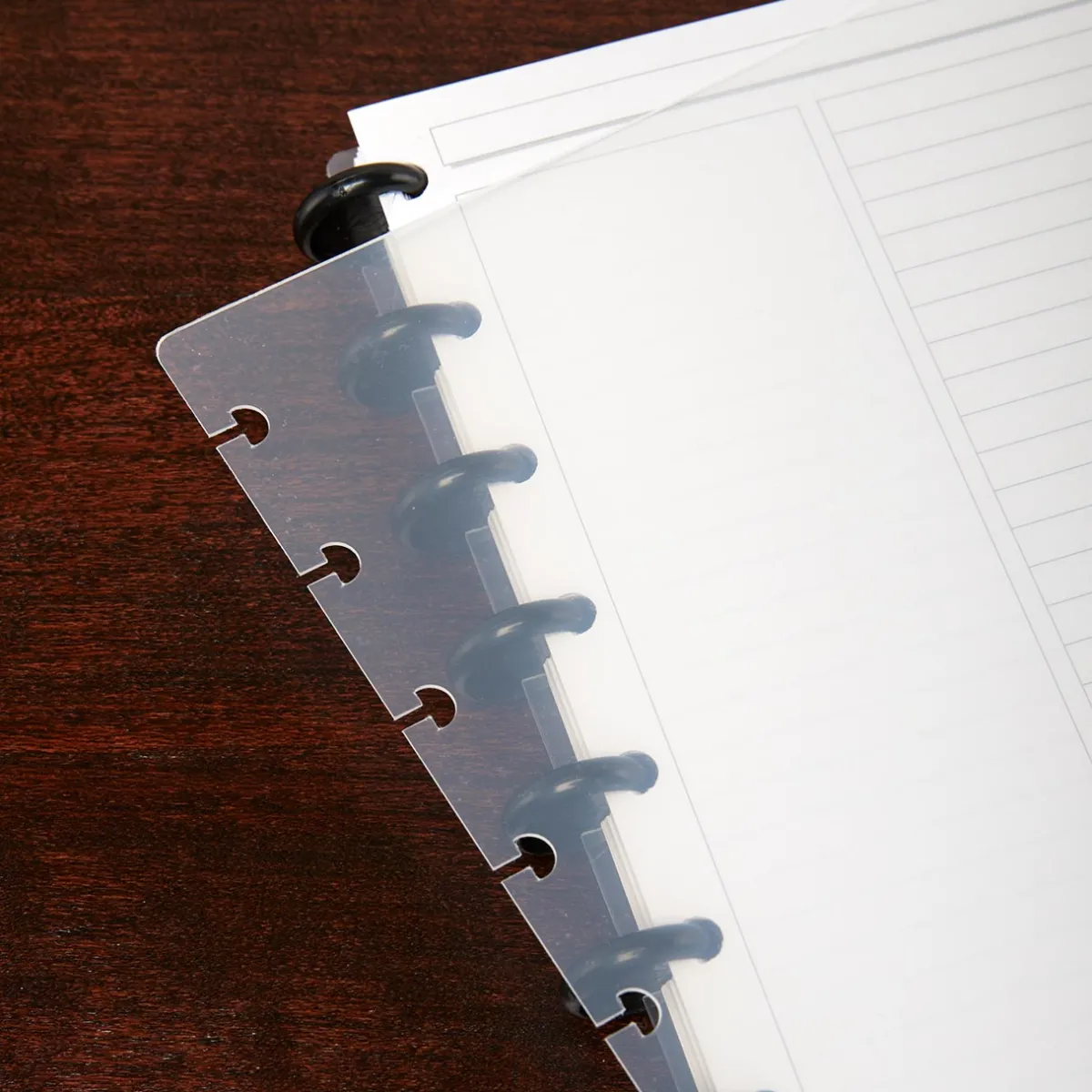 Levenger Junior Notebooks|Midway Notebooks*Circa Clear Discbound Notebook Covers (set of 2)