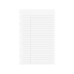 Levenger Junior Refills|Letter Refills*Circa College Ruled without Title Box Discbound Refill (100 sheets)