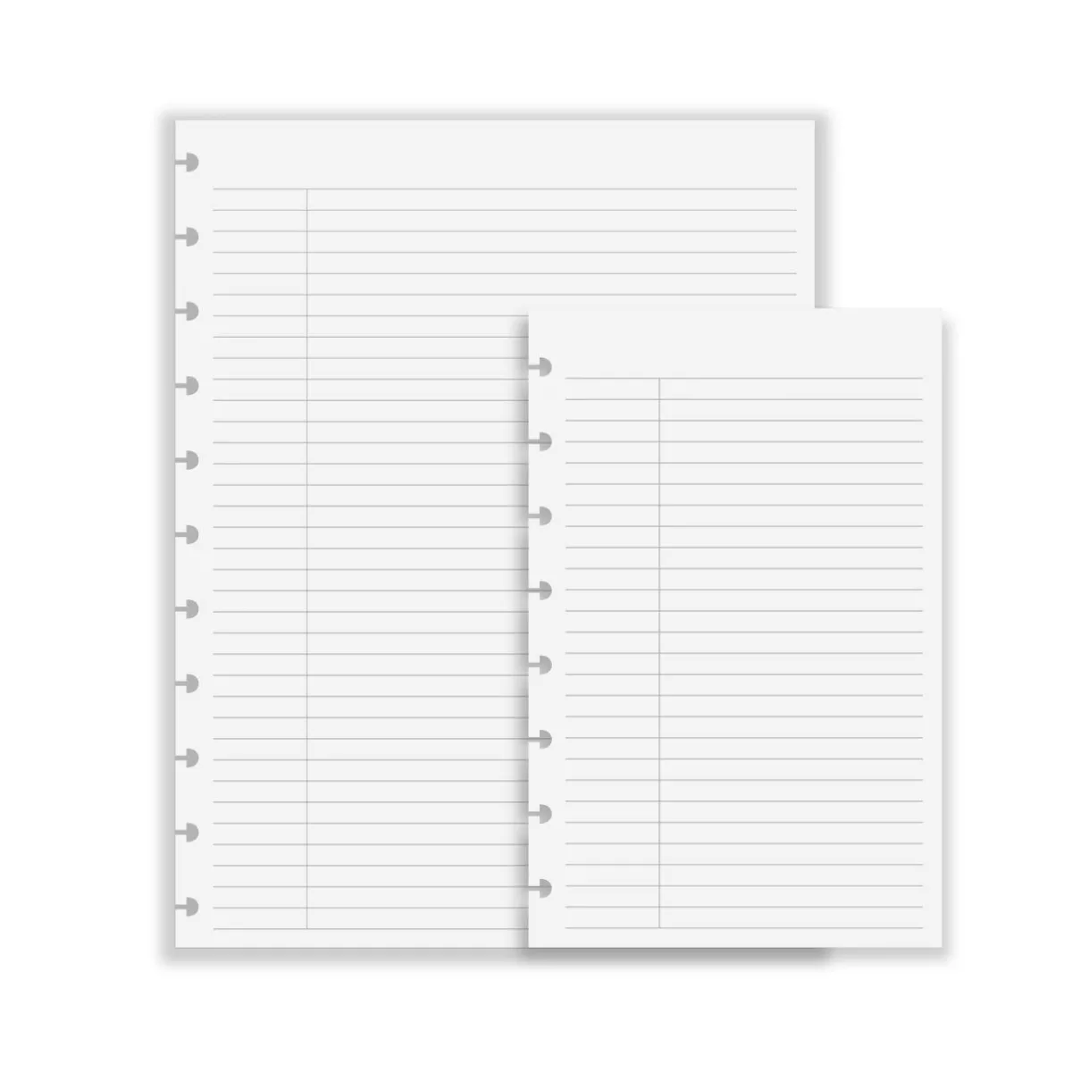 Levenger Junior Refills|Letter Refills*Circa College Ruled Without Title Boxes (300 sheets)