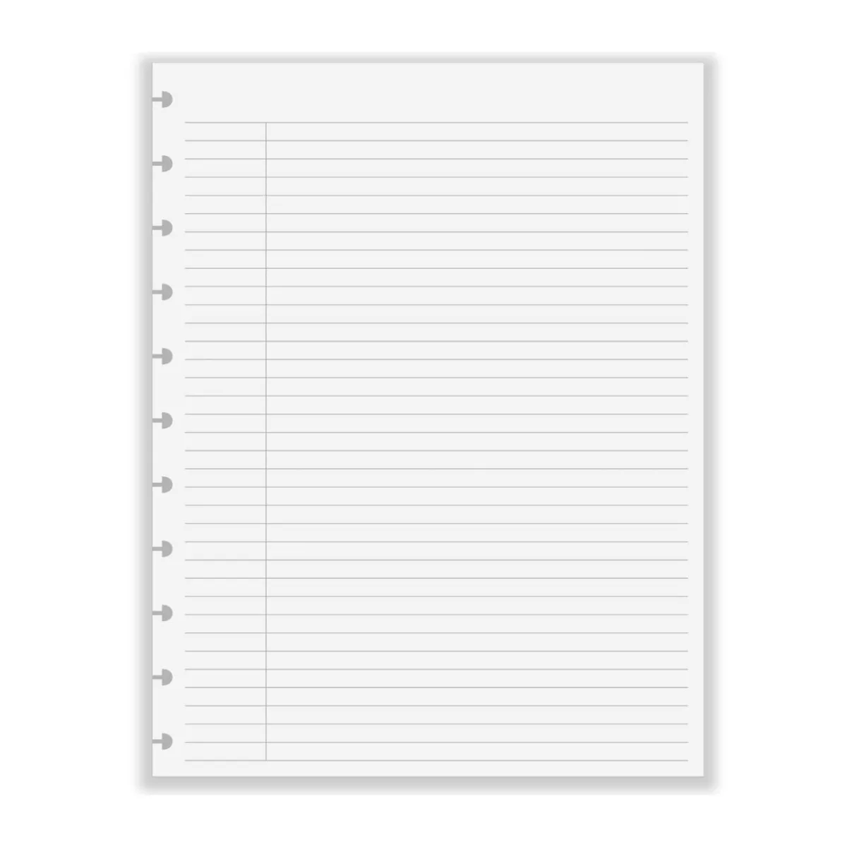 Levenger Junior Refills|Letter Refills*Circa College Ruled Without Title Boxes (300 sheets)