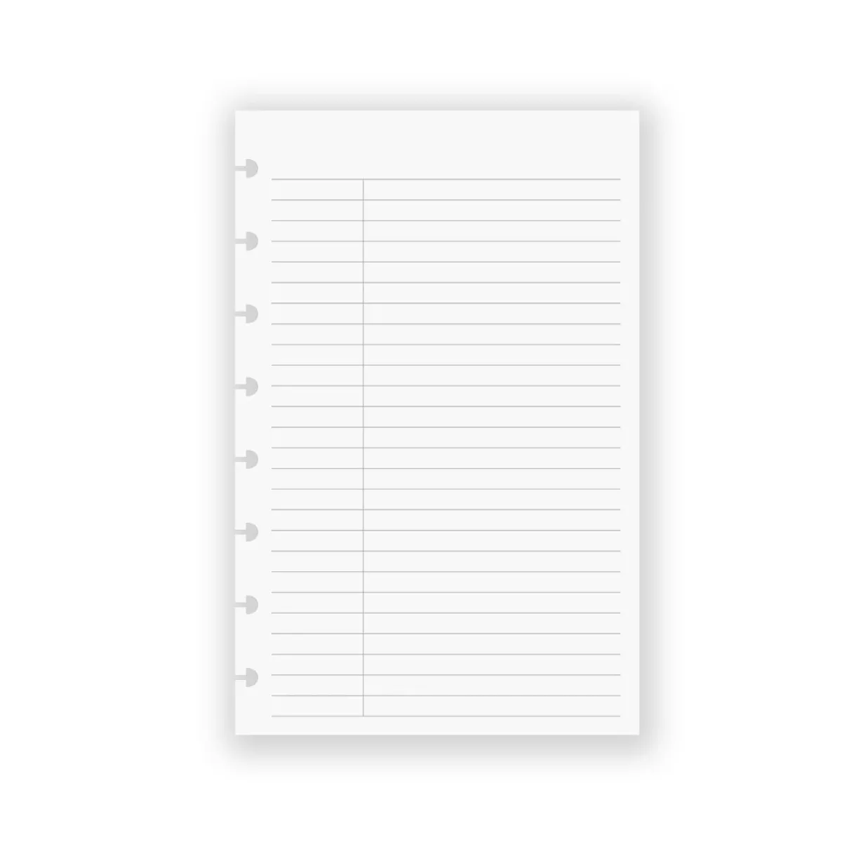 Levenger Junior Refills|Letter Refills*Circa College Ruled Without Title Boxes (300 sheets)