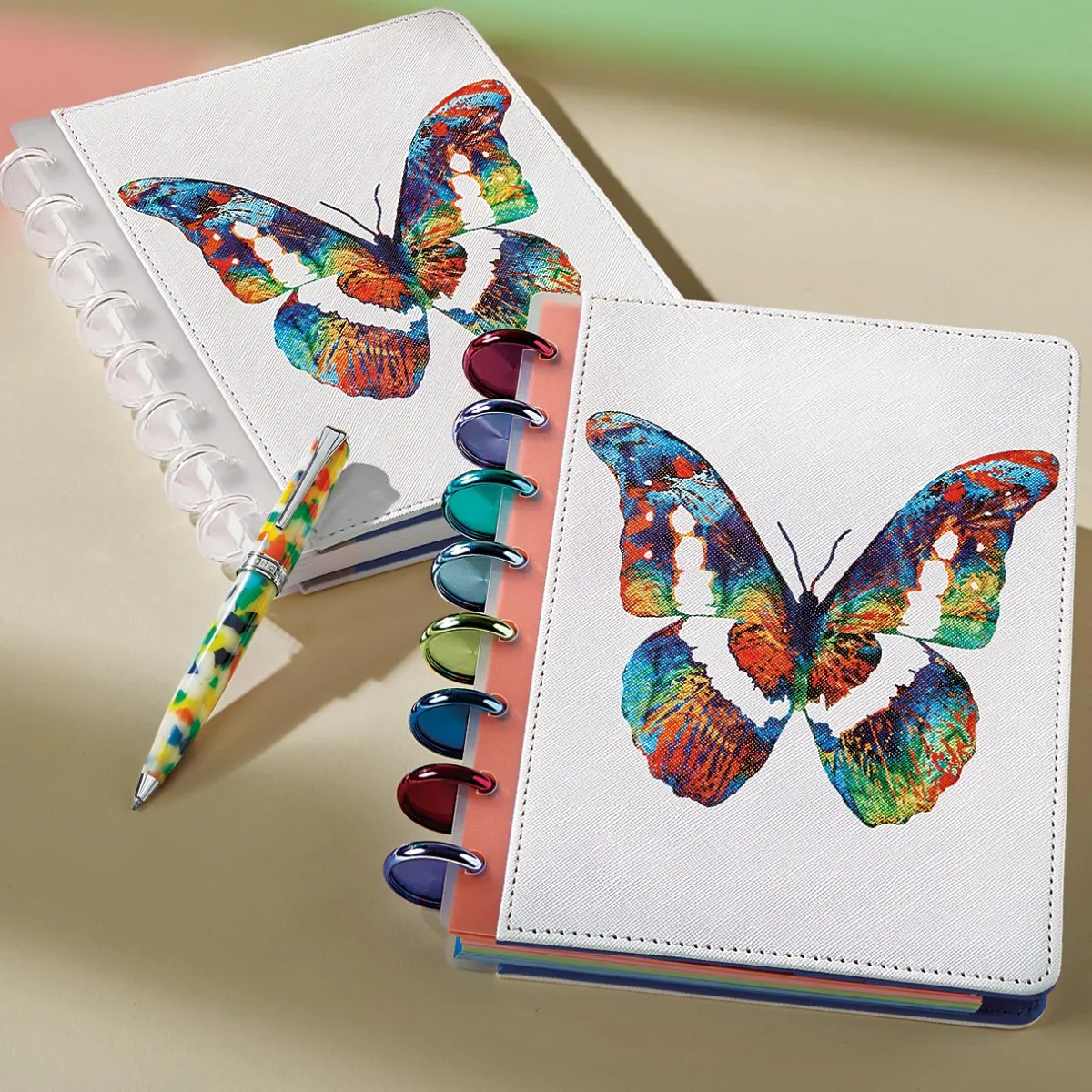 Levenger Junior Notebooks*Circa Colorfly Discbound Notebook