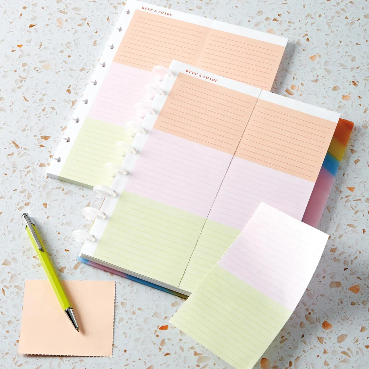 Levenger Midway Refills*Circa Colorfull Keep and Share Refill (50 sheets)