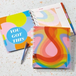 Levenger Midway Notebooks*Circa Colorfull Weekly/Monthly Undated Agenda Notebook