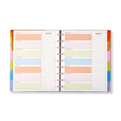 Levenger Midway Notebooks*Circa Colorfull Weekly/Monthly Undated Agenda Notebook
