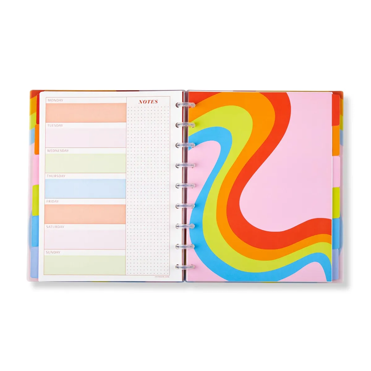 Levenger Midway Notebooks*Circa Colorfull Weekly/Monthly Undated Agenda Notebook