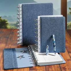 Levenger Letter Notebooks*Circa Denim Discbound Notebook