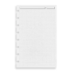 Levenger Junior Refills|Letter Refills*Circa Dot Grid Discbound Refill (300 sheets)