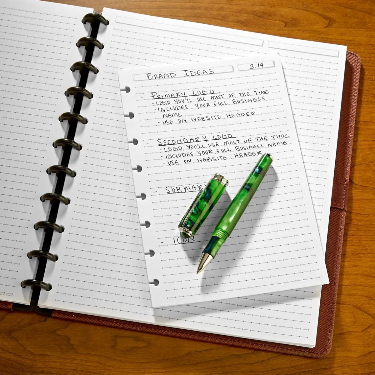 Levenger Junior Refills|Letter Refills*Circa Dot Matrix Discbound Refill (300 sheets)