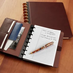 Levenger Junior Notebooks|Letter Notebooks*Circa Ex-Libris Foldover Discbound Notebook