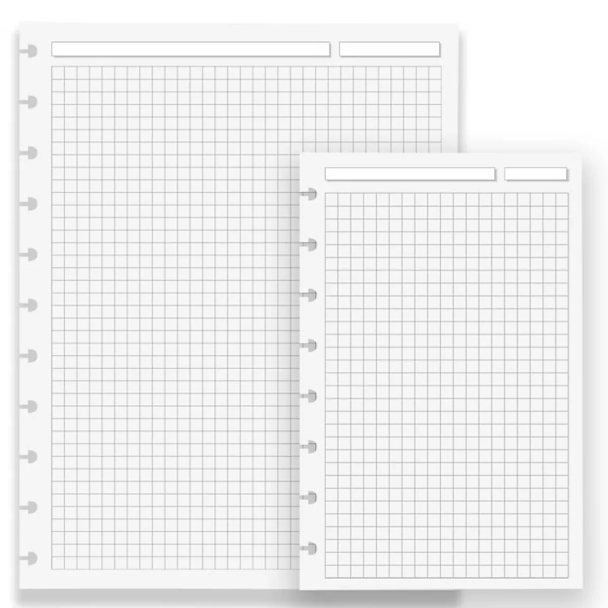 Levenger Junior Refills|Letter Refills*Circa Full-Page Grid Discbound Refill (100 sheets)
