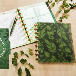 Levenger Midway Notebooks*Circa Greenleaves Daily Planner Discbound Notebook
