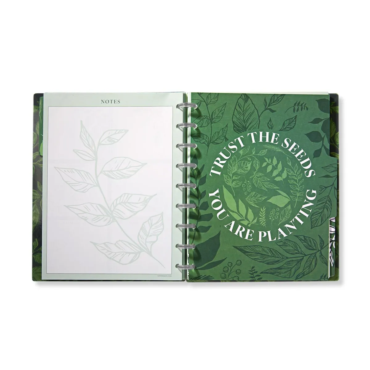 Levenger Midway Notebooks*Circa Greenleaves Daily Planner Discbound Notebook