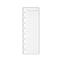 Levenger Junior Refills|Letter Refills*Circa Half-Sheet Ruled Discbound Refill (100 sheets)