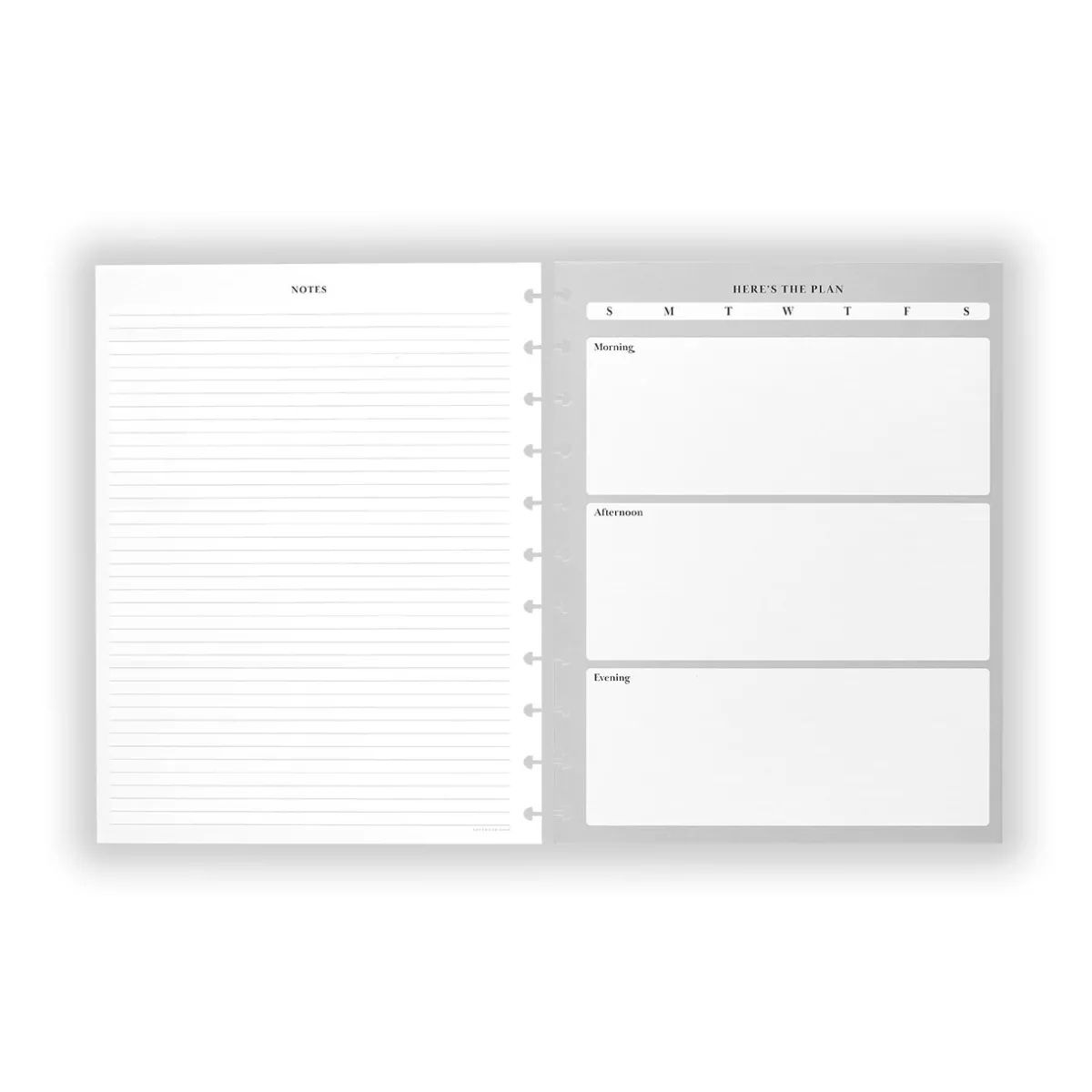 Levenger Junior Refills|Letter Refills*Circa Here's the Plan Refill (90 sheets)