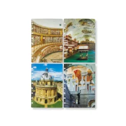 Levenger Junior Notebooks|Letter Notebooks*Circa Iconic Libraries Discbound Covers (set of 4)