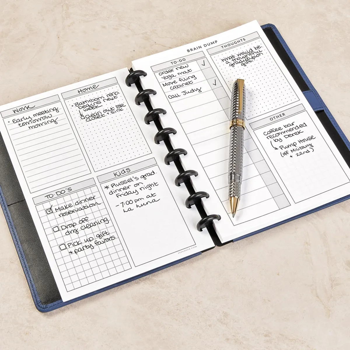 Levenger Junior Refills|Letter Refills*Circa Idea Download Refill (100 sheets)