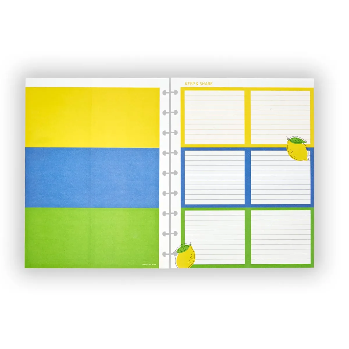 Levenger Midway Refills*Circa Lemonade Keep and Share Refill (50 sheets)