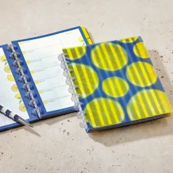 Levenger Midway Notebooks*Circa Lemonade Weekly/Monthly Undated Agenda Notebook