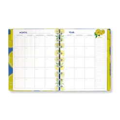 Levenger Midway Notebooks*Circa Lemonade Weekly/Monthly Undated Agenda Notebook