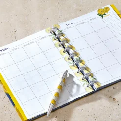 Levenger Midway Refills*Circa Lemonade Weekly/Monthly Undated Agenda Refill (40 sheets)