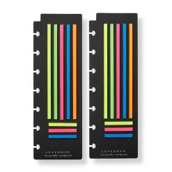 Levenger Bookmarks|Sticky Notes & Tabs*Circa Linelighter Page Flags (set of 2)