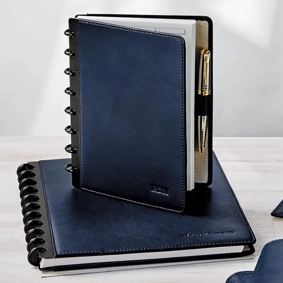 Levenger Junior Notebooks|Midway Notebooks*Circa Luxe Leather Discbound Notebook