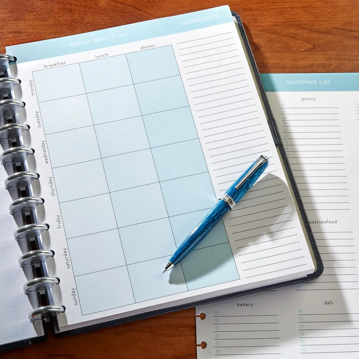 Levenger Letter Refills*Circa Meal Prep Planner Discbound Refill (100 sheets)