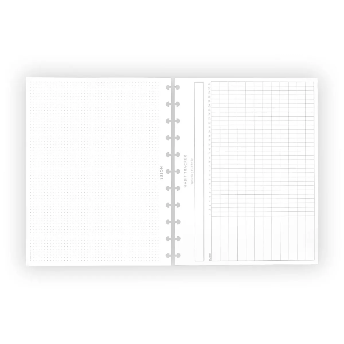 Levenger Letter Refills*Circa Measure and Manage Tracker Discbound Refill (100 sheets)
