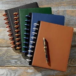 Levenger Midway Notebooks*Circa Midway Leather Discbound Notebook