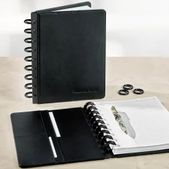 Levenger Midway Notebooks*Circa Midway Leather Discbound Notebook