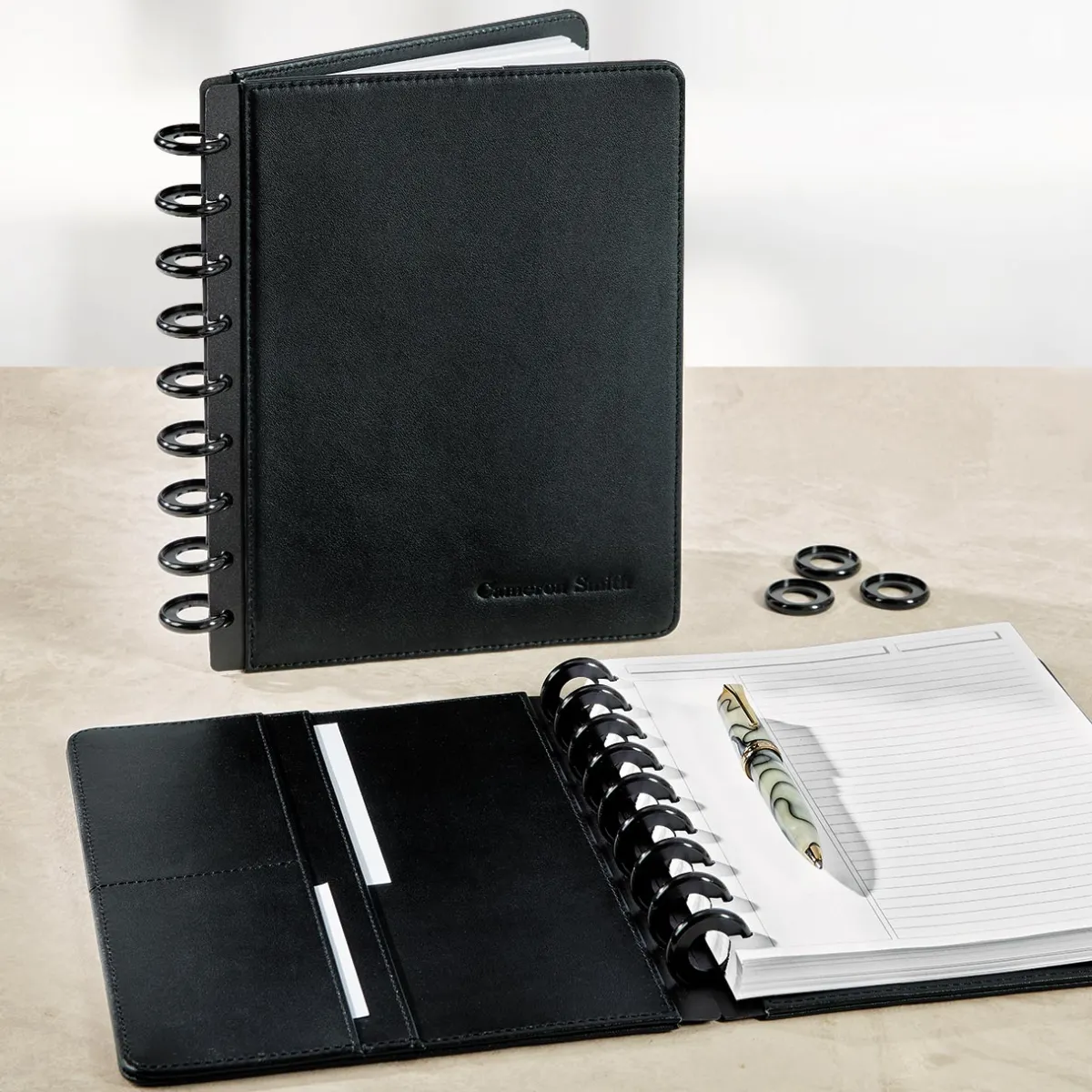 Levenger Midway Notebooks*Circa Midway Leather Discbound Notebook