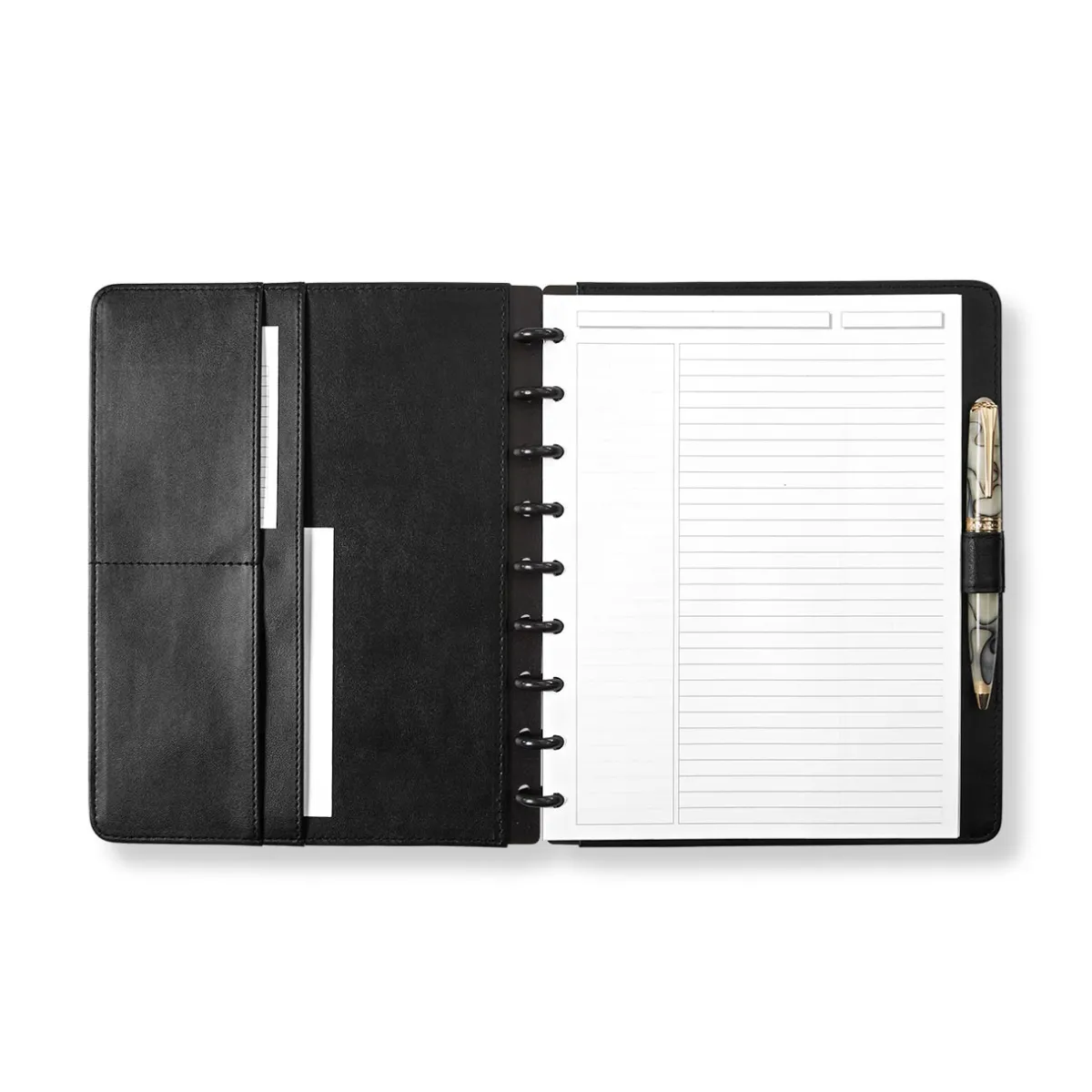 Levenger Midway Notebooks*Circa Midway Leather Discbound Notebook