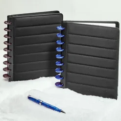 Levenger Midway Notebooks*Circa Midway Sportif Nylon Foldover Discbound Notebook