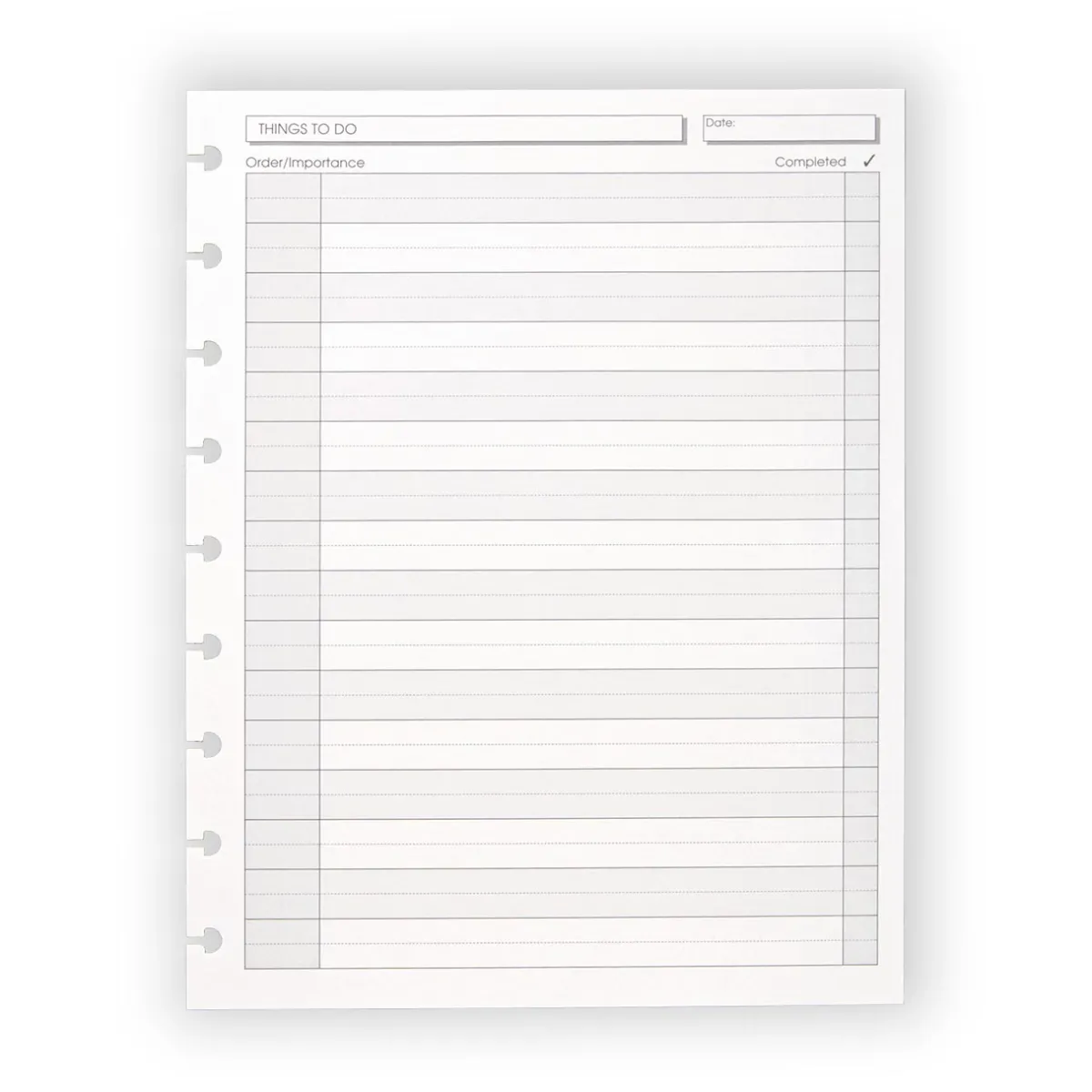 Levenger Midway Refills*Circa Midway Things To Do Refill (100 sheets)